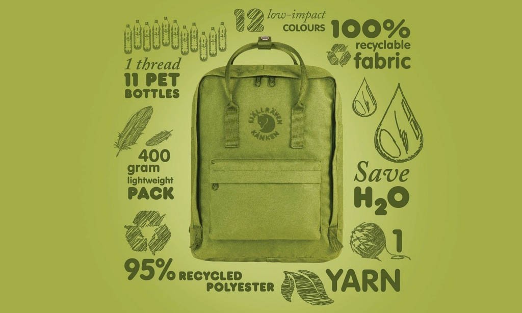 户外品牌北极狐为自己的爆款包包 Kånken 推出了一个环保版本